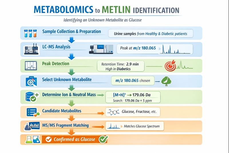 Metabolomics to Metlin identification