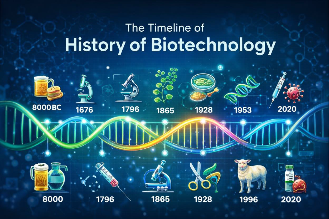 Timeline of History of Biotechnology